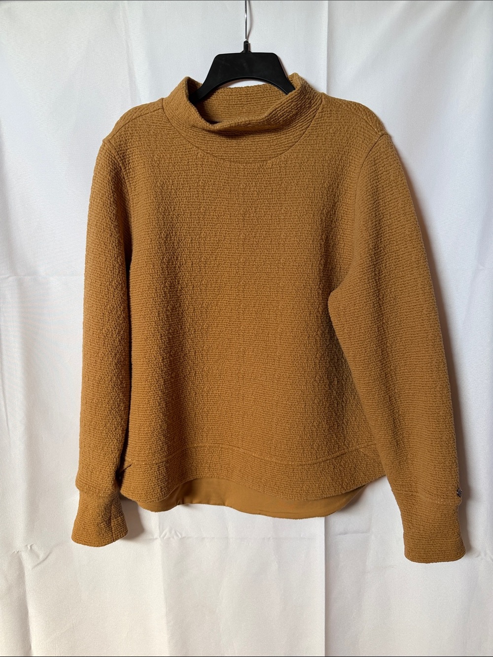 CALIA by Carrie Underwood Mustard Brown Mock Neck Sweater